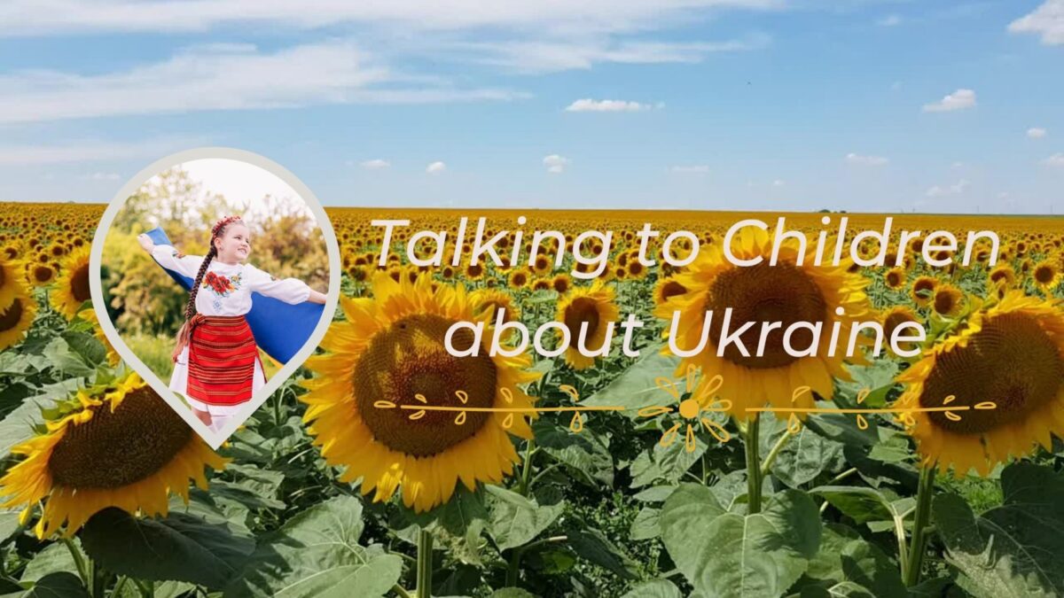 Talking to Children about Ukraine 1 Dark Blue View Blog Banner